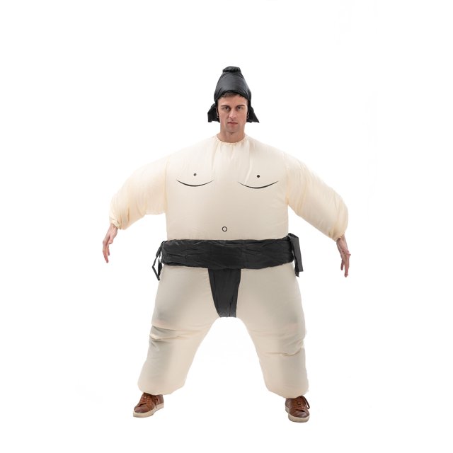Traje inflable de sumo japonés para niños y adultos, traje inflable de dibujos animados, ropa de lucha de sumo multicolor