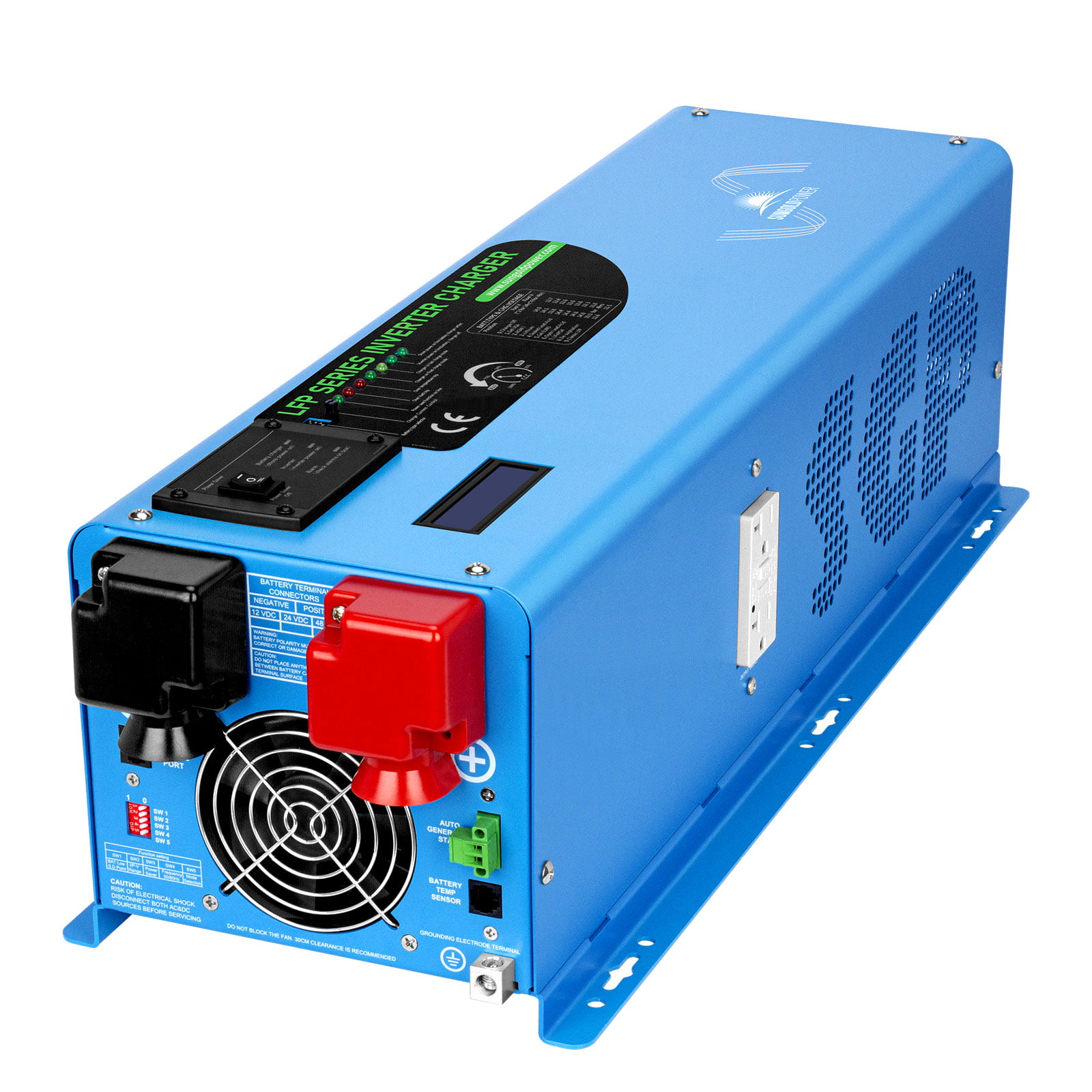 GTPOWER 12000W Peak 36000W Split Phase Pure Sine Wave Power Inverter,Low Frequency Inverter DC 48V AC Input 240V AC Output 120V 240V Converter With 40A MPPT Solar Charger Controller,12kW 