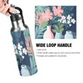 thumbnail image 4 of Yayeee 33oz Insulated Water Bottle Double Wall Stainless Steel with Flip Straw Lid, Pink Flowers, 4 of 7