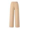 thumbnail image 5 of hotojiny High Waisted Sweatpants for Women Comfortable Wide Leg Athletic Pants with Pockets Loose Fit Lounge Pants(Khaki,X-Large), 5 of 8