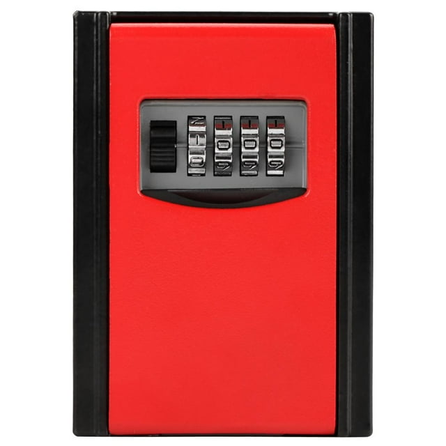 Garosa 4 Digit Combination Password Key Storage Box Wall Mounted Safety Lock Tool Security Combination Lock Key Storage Box