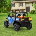 thumbnail image 3 of Accreate 24V 2-Seater Kids’ Ride-On Dump Truck, Remote Control, 4WD with Electric Dump Bed & Shovel, 3 Speeds, LED Lights & Music – Outdoor Toy for Ages 3–8, 3 of 9