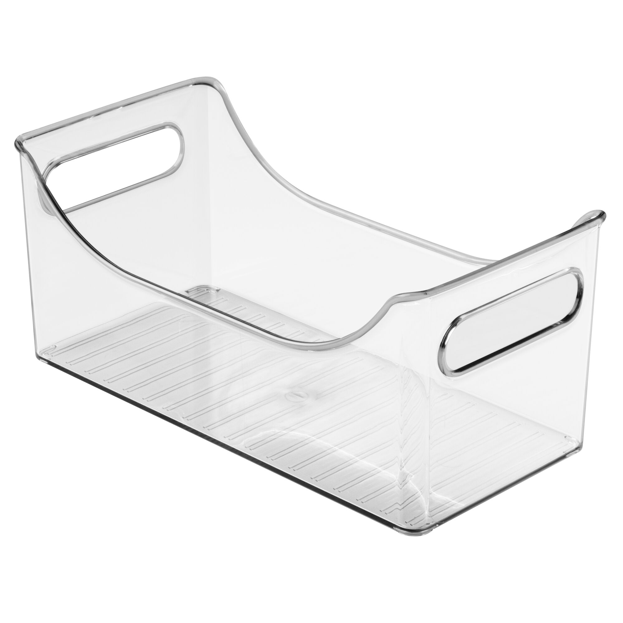 iDesign Clear Fridge Binz Portable Condiment Caddy Organizer, 11.18" x 5.66" x 5.00"