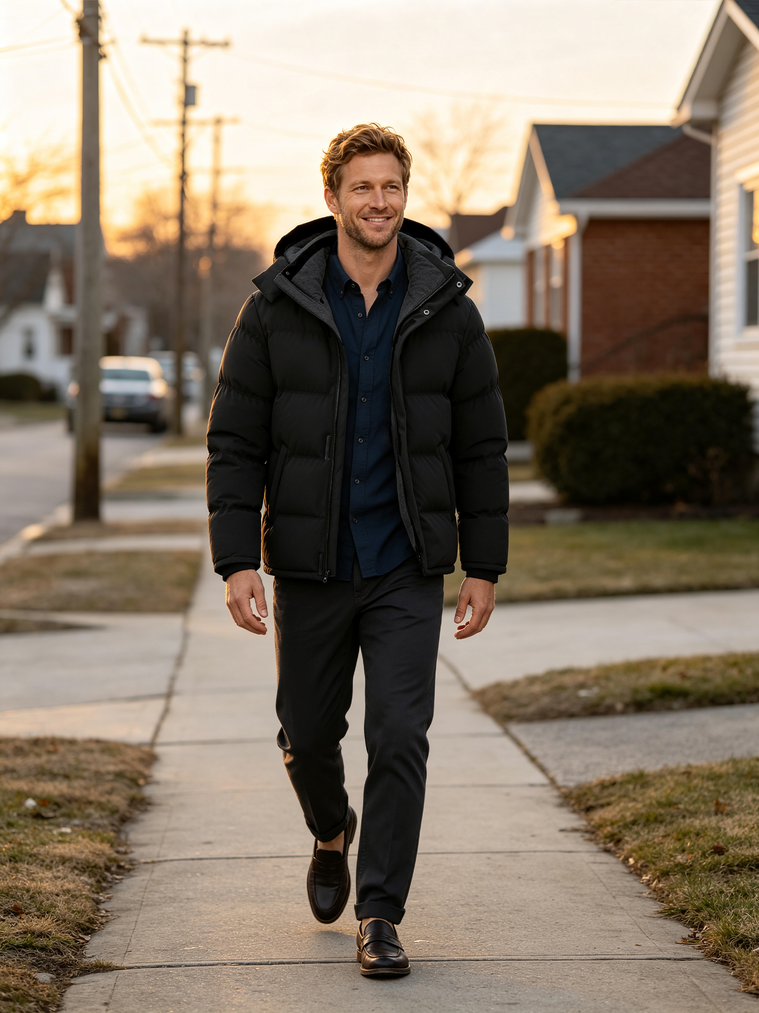 Wantdo Men's Heavyweight Puffer Jacket, Black photo 4