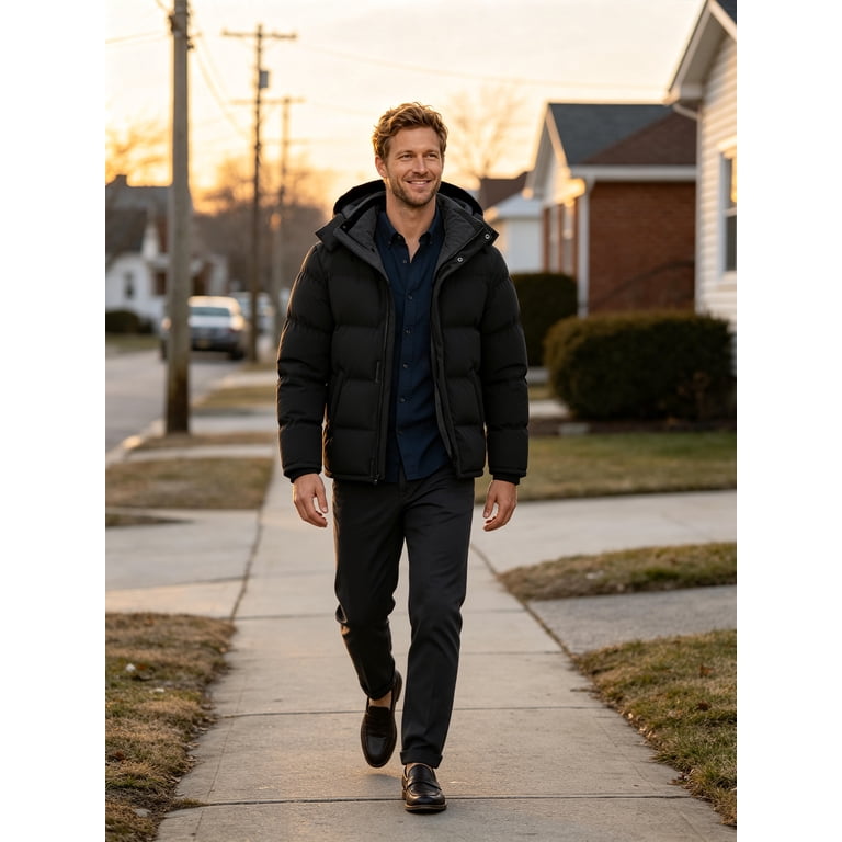 Wantdo Men's Quilted Bomber Puffer Jacket photo 4