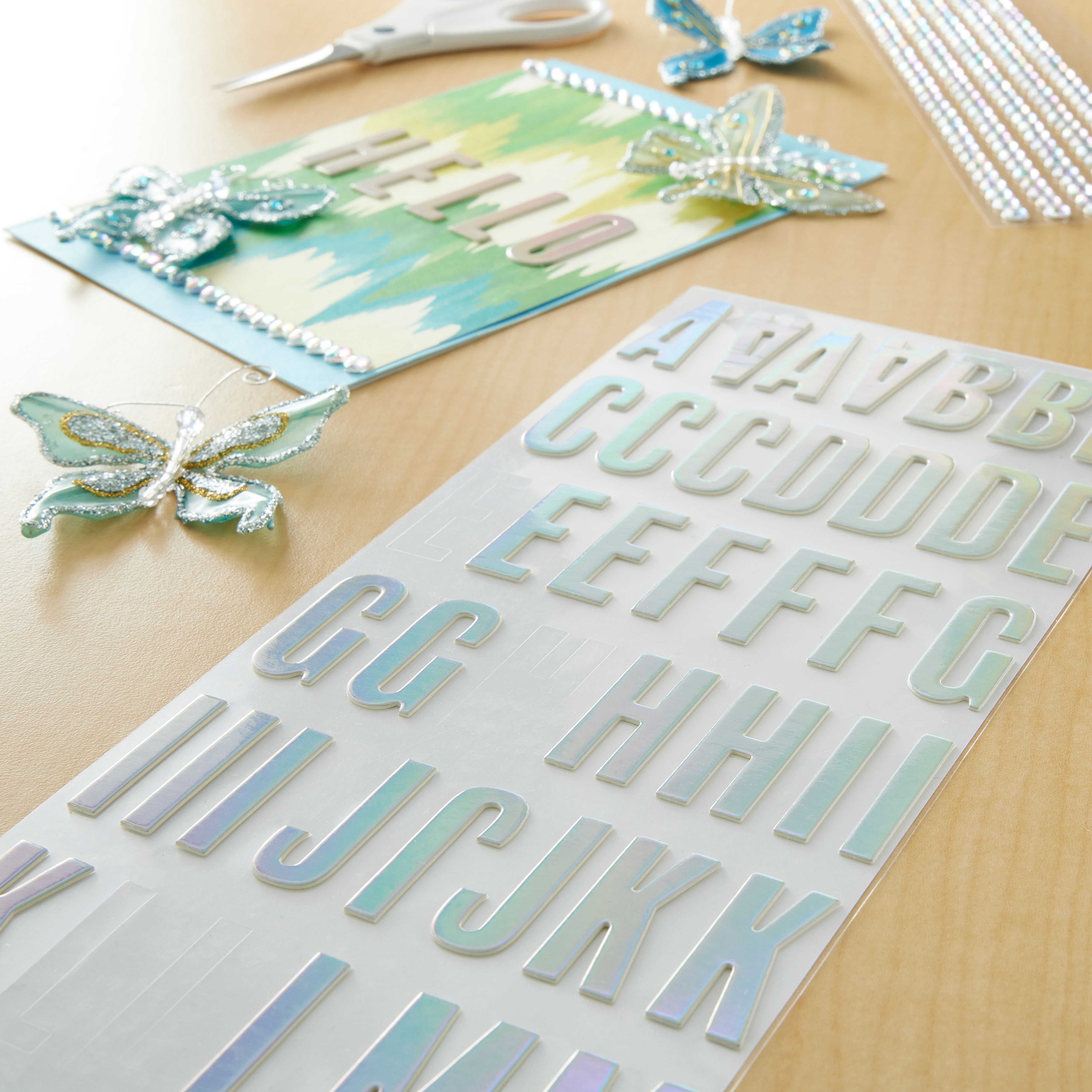 Recollections Iridescent Foil Alphabet Stickers, 12 Packs: 99 ct. (1,188 total)