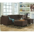 thumbnail image 2 of Sofa sectionnel Benchcraft Maier en microfibre couleur noyer avec chaise à droite, 2 of 4