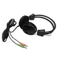 thumbnail image 2 of Soumake 3.5mm Universal Noise Canceling Head-mounted Headset Wired Headphone with Mic for Computer, 2 of 7