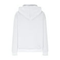 thumbnail image 4 of Womens Waffle Knit Hoodie with Pocket Button Drawstring Plain Hooded Pullover Sweatshirt Fall Winter Casual Tops (XL, White), 4 of 5
