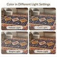 thumbnail image 6 of ODIKA 2'x3' Navy Gold Elegance With Timeless Patterns Washable Accent Rug Intricate Geometric Design Inspired by Antique Art Pet Friendly, Bedside Mat for Bedroom, Nursery, RV, 6 of 6