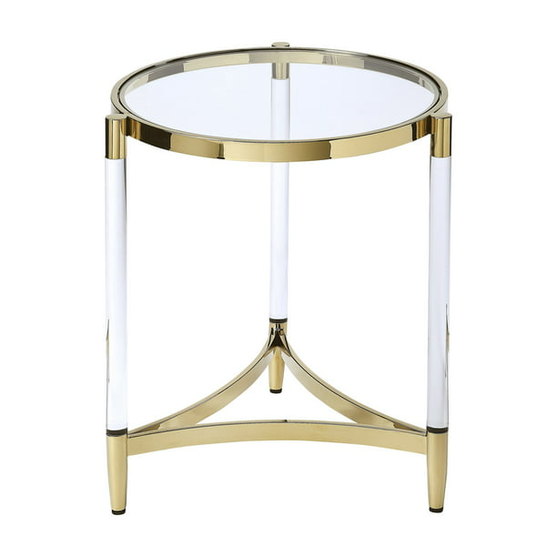Gold Round End Table, End Tables Round Gold