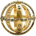 thumbnail image 1 of Creative Retro Punk Astronomical Sphere Ball Ring Cosmic Finger Ring Couple Lover Jewelry (gold, 7), 1 of 4