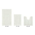 thumbnail image 2 of Better Trends Bathroom Rugs 3 Piece Set 100% Cotton Bath Rug Soft Water Absorbent Reversible, Machine Washable for Bathroom Decor U Shap Toilet Base Contour Mat Ivory Lux Collection, 2 of 4