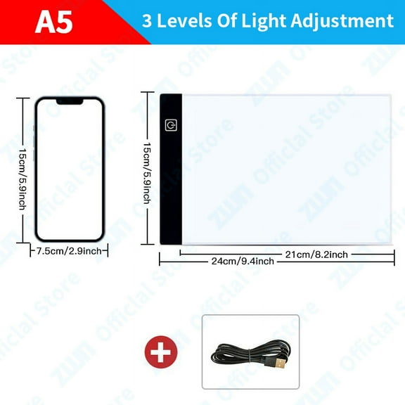 A3/A4/A5 3 Level Dimming With Scale LED Drawing Copy Board Kids For Toys Painting Education Children Growth Creative Kids Gifts
