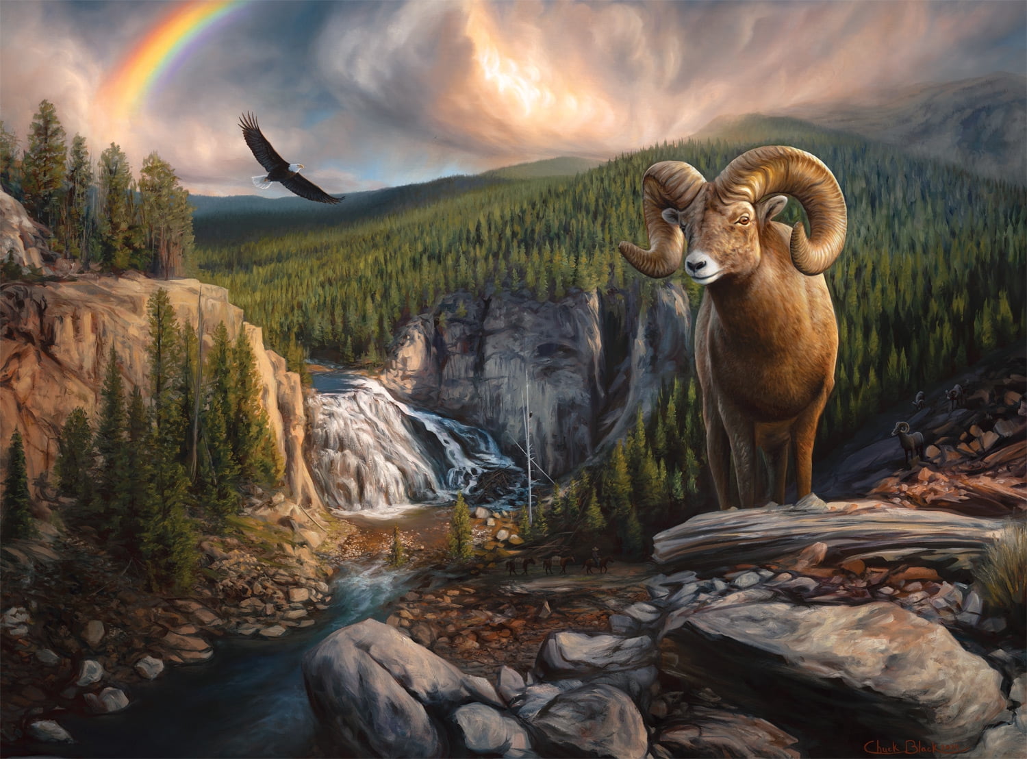 Buffalo Games Chuck Black A Wild Journey 1000-Piece Interlocking Jigsaw Puzzle for Adults Ages 14+