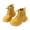 Yellow, variant on Boys Girls Ankle Boots Kids Lace up Combat Shoes Non Slip Cowboy Casual Hiking Boots for Toddler Little Big Kid Black