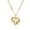 G, variant on NICKSUN 26 Letters Heart & Flower Pendant Necklace for Women, Stainless Steel Gold - Tone Personalized Jewelry