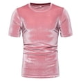 thumbnail image 2 of Mens T-Shirts Short Sleeve Pack Crew Neck Gym Tee Shirt Lightweight Undershirt Tee Tops Bulk Summer Trendy Plain Short Sleeve (RD2,M), 2 of 6