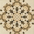 thumbnail image 1 of Ahgly Company Tapis d'Intérieur Lavable en Machine Carré Transitionnel Kaki Or, 7 Pieds Carré, 1 of 7
