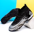 thumbnail image 3 of Zapatos de fútbol transpirables para hombre, botas de fútbol de entrenamiento para interiores, con picos largos, zapatillas de deporte a juego con hierba, novedad, 3 of 5