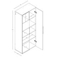 thumbnail image 7 of Prepac Large HangUps Storage Cabinet, White, 7 of 7