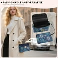 thumbnail image 3 of Pzuqiu Blue Mandala Women Leather Crossbody Bag Soft Lightness Small Crossbody Bags for Women with Chain Strap Exquisite Practical Fashion for Party and Special Occasions, 3 of 7