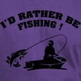 thumbnail image 3 of CafePress - I'd Rather Be Fishing ! Dark T Shirt - Men's Classic Graphic Cotton T-Shirt, 3 of 4