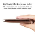 thumbnail image 4 of keepw Leather Men Wallet Small ID Credit Card Holder Trifold Pocket Retro Bifold Short Multi-Function Purse Money Brown Two-folding, 4 of 6