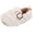 White, variant on Quealent Toddler Slippers Wide Cozy Boys Girls House Slippers Non-slip Kids Soft Plush Indoor House Shoes for Winter Warm Khaki for Size 3.5