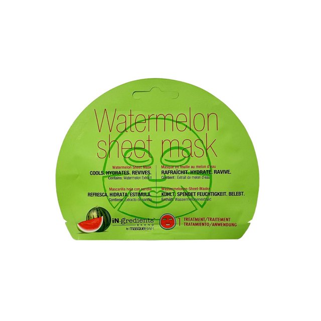 iN.gredients Watermelon Sheet Mask, Cools, Hydrates, Revives