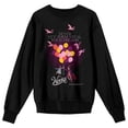 thumbnail image 5 of Wonka 2023 Never Let Them Steal Your Dreams Crew Neck Long Sleeve Black Adult Sweatshirt-Small, 5 of 7
