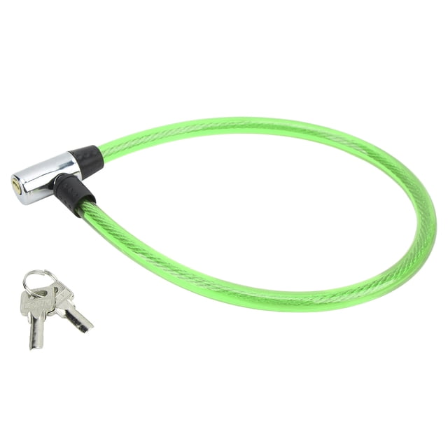 Bike Lock Cable, Bicycle Lock Cable Easy Operation Two Keys For Motorcycle For Bike For Gate Green