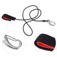 thumbnail image 3 of LYUMO Elastic String Boating Kayak Paddle Safety Rod Leash with Carabiner for Paddling, Nylon Paddle Leash,Paddle Leash, 3 of 6