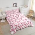thumbnail image 3 of Erosebridal Bowknot Bedding Full Comforter Set for Teens, Glitter Ribbon Down Comforter, Princess Style Decor, Super Cozy, 3 of 8
