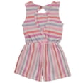 thumbnail image 2 of Vince Camuto Girls' Knit Romper Color: pink/multi Size: 6, 2 of 3