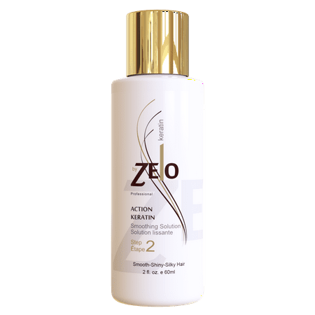 ZELO Smoothing Brazilian Keratin Hair Treatment Kit - Eliminates Frizz, Straightens Hair and Helps Keep Smooth, Shiny, Silky Hair For All Hair Types.