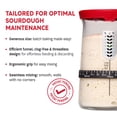 thumbnail image 4 of KneadAce Premium Sourdough Kit for Bread Baking with 34 oz Starter Jar, 9 Piece Set, 4 of 15