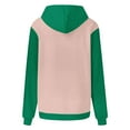 thumbnail image 5 of Xcmzpl Women's Hoodies Casual Color Block Hooded Sweatshirt Oversized Pullover Tops Dressy Casual Long Sleeve T-shirts Fall Clothes, 5 of 7