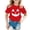 Red, variant on Gunia Halloween Tshirts Shirts For Kids Cotton Pumpkin Graphic Print Short Sleeve Crew Neck Casual Thanksgiving Tees Tops Toddler Boys Girls T Shirts Orange 1-13 Years