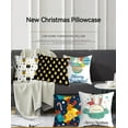 thumbnail image 3 of Yidarton Printing Pattern Christmas Pillow Case Short Plush Pillowcase Cartoon Printed Sofa Cushion Cover, 3 of 7