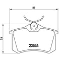 thumbnail image 2 of BALATAS BAJOS METALES TT 2000 al 2004 AUDI 1.8L L4 Traseras BREMBO ., 2 of 5