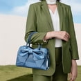 thumbnail image 2 of LHSHID Shiny Women Handbag Patent Leather Bowknot Purse Charm Glossy Top-Handle Satchel Tote Fashion Shoulder Bag, 2 of 7