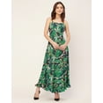 thumbnail image 2 of Moomaya Sleeveless Sweetheart Neck Printed Dress - Women's Elegant A-Line Dress, 2 of 9