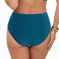 thumbnail image 5 of Kedxroy Women's High Waisted Swim Bottoms Swimsuit Full Coverage Bikini Bottoms(Navy,M), 5 of 9