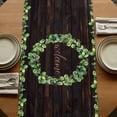 thumbnail image 5 of Table Runners 70 Inches Long Dress Scarves, Spring Eucalyptus Leaves Farmhouse Coffee/Dining/Kitchen Table Decor, Holiday Table Runner, Farmhouse Botanical Brown Wood 13x70 Inch, 5 of 9