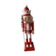 thumbnail image 5 of Cascanueces de Navidad Soldados de Navidad Figuras Artesanales Cascanueces de Madera de 25 cm rojo blanco, 5 of 9