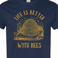 thumbnail image 4 of Inktastic Life's Better with Bees T-Shirt, 4 of 5