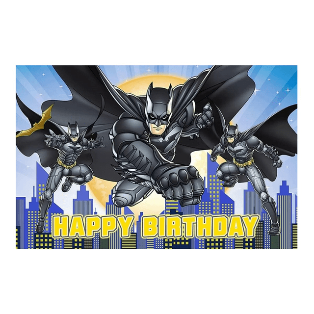 Telón de fondo decorativo para fiestas alusivo a Batman