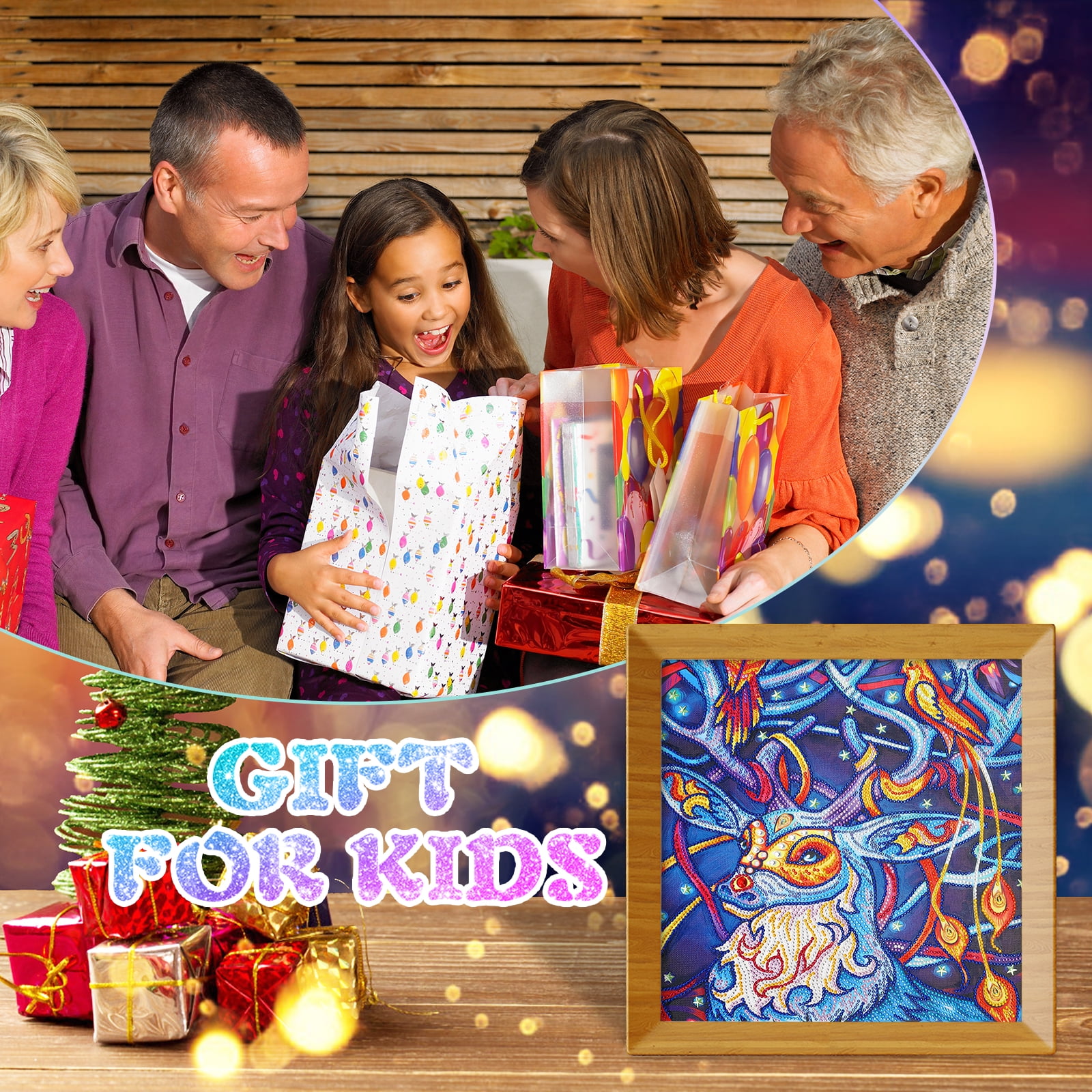 Dream Fun 5D Diamond Art Kits for Kids Age 9 10 11 12, 40 * 40 cm