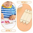 thumbnail image 5 of Raindrops  10 Pcs Blocks Clear Wooden Blank Pencil Shaped Bookmark Student, 5 of 6